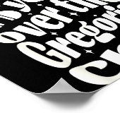 Gregorian Chant Funny Catholic Traditional Latin M Poster (Hoek)