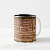 Gregorian Chant Music Sheet Drink Mok (Voorkant rechts)
