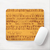 Gregorian chant muziekscore muismat (Met muis)