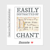Gregorian Chant Sticker Katholieke Muziek (Vel)