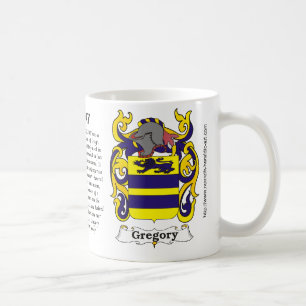 Gregory Family Coat of Arms op een mok