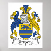 Gregory Family Crest Poster (Voorkant)