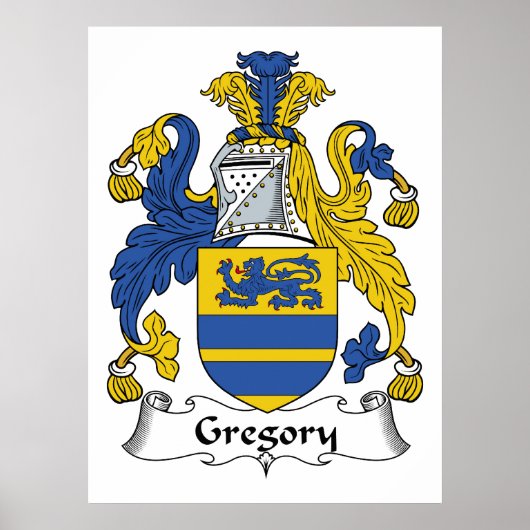 Gregory Family Crest Poster (Voorkant)