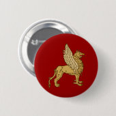 Greif griffin gryphon ronde button 5,7 cm (Voorkant /achterkant)