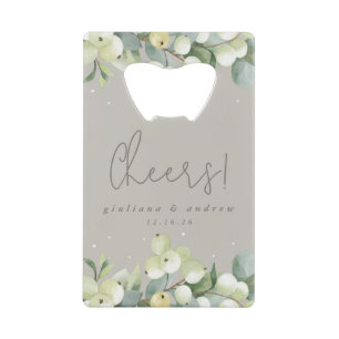 Greige Snowberry+Eucalyptus Mariage d'hiver Mini