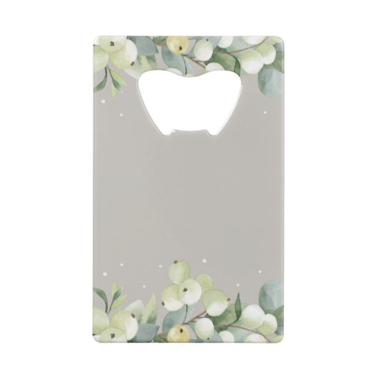 Greige Snowberry+Eucalyptus Mariage d'hiver Mini (Dos)