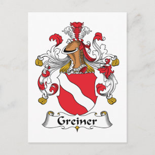 Greiner Family Crest Briefkaart