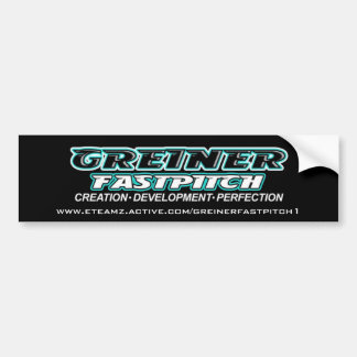 GREINER FASTPITCH bumpersticker