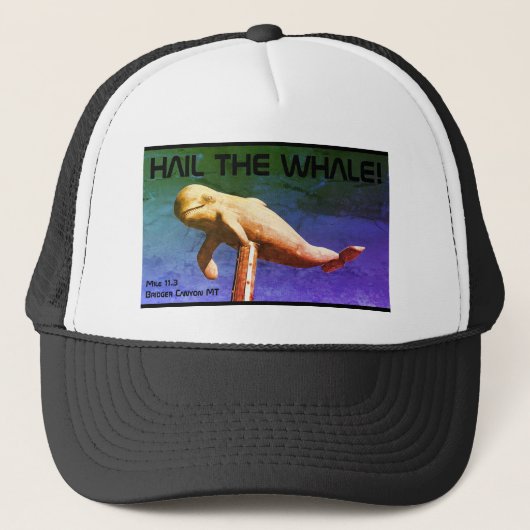 Grêlez le casquette de camionneur de baleine (Devant)
