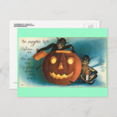 Gremlin Goblin  Pumpkin Briefkaart (Voorkant / Achterkant)