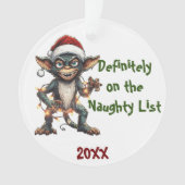 Gremlin Naughty List Ornament (voorkant)