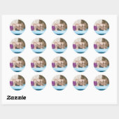 gremlin ronde sticker (Vel)