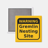 Gremlin Warning Magnet Magneet (Voorkant / Achterkant)