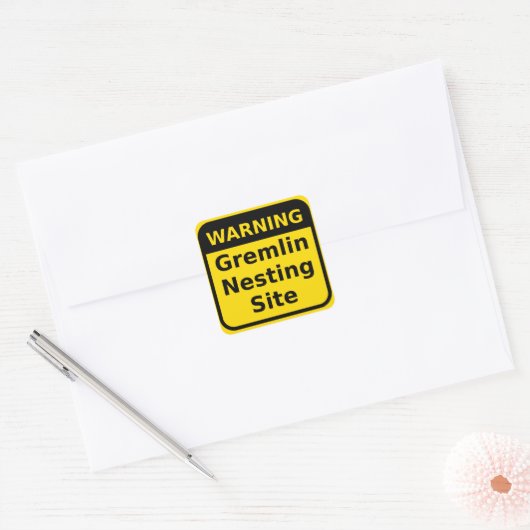 Gremlin Warning Sticker (Envelop)