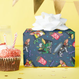 Gremlins™ 80's Retrowave Patroon Cadeaupapier