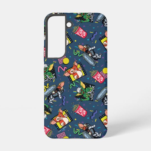 Gremlins™ 80's Retrowave Pattern Samsung Galaxy Hoesje (Achterkant)