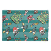Gremlins | Cute Comic-kerstpatroon Kussensloop (Achterkant)