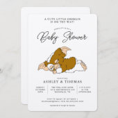 Gremlins | Invitation Baby shower Gizmo (Devant / Derrière)