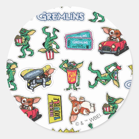 Gremlins™ Sticker Fun Pattern (Voorkant)