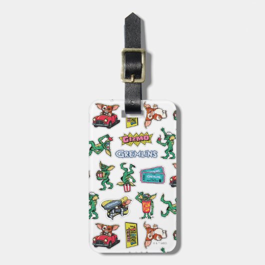 Gremlins™ Sticker Fun Pattern Bagagelabel (Voorkant verticaal)