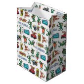 Gremlins™ Sticker Fun Pattern Medium Cadeauzakje (Achterkant Gekanteld)