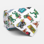 Gremlins™ Sticker Fun Pattern Stropdas (Opgerold)