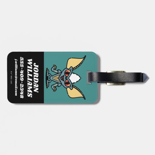 Gremlins | Stripe Cute Comic Character Bagagelabel (Achterkant horizontaal)