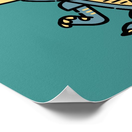 Gremlins | Stripe Cute Comic Character Poster (Hoek)