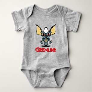 Gremlins Stripe Cute Comic Character Romper