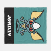 Gremlins | Stripe Cute Comic | Jouw namen toevoege Fleece Deken (Voorkant (Horizontaal))