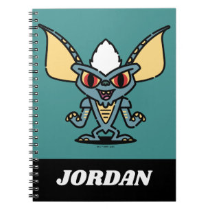 Gremlins Stripe Cute Comic Jouw namen toevoege Notitieboek