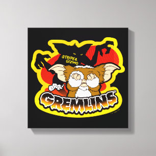 Gremlins   Stripe Scaring Gizmo Canvas Afdruk