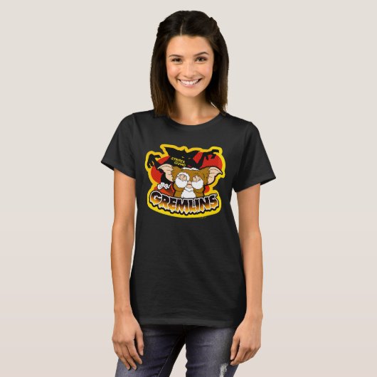Gremlins | Stripe Scaring Gizmo T-shirt (Voorkant volledig)