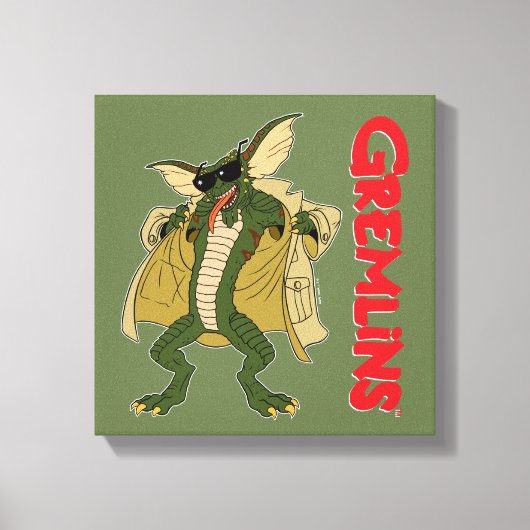 Gremlins | Stripe tapijtflits Canvas Afdruk (Voorkant)