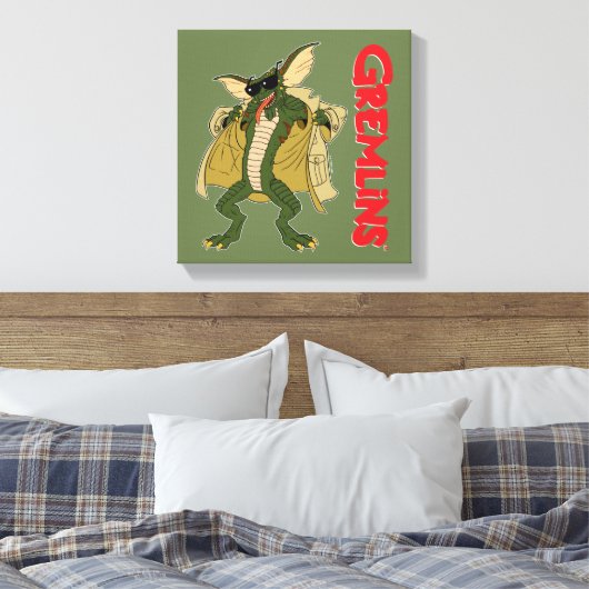 Gremlins | Stripe tapijtflits Canvas Afdruk (Insitu (Slaapkamer))