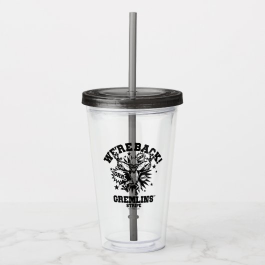 Gremlins | Stripe We zijn terug Acryl Drinkbeker (Voorkant)