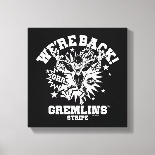 Gremlins | Stripe We zijn terug Canvas Afdruk (Voorkant)