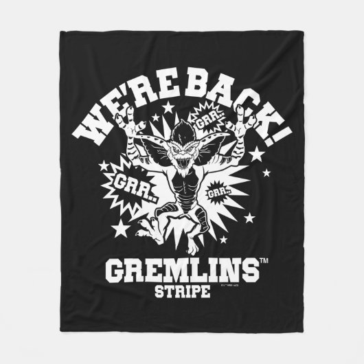 Gremlins | Stripe We zijn terug Fleece Deken (Voorkant)