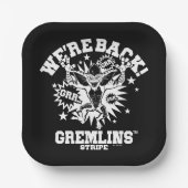 Gremlins | Stripe We zijn terug Papieren Bordje (Voorkant)