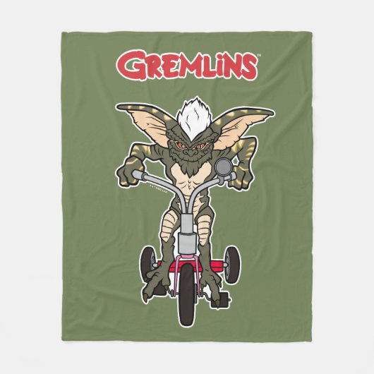 Gremlins | Tricycle voor het strepen Fleece Deken (Voorkant)