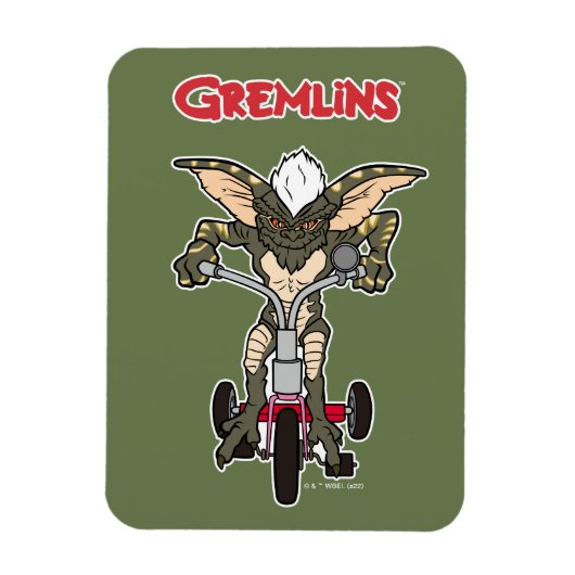 Gremlins | Tricycle voor het strepen Magneet (Verticaal)