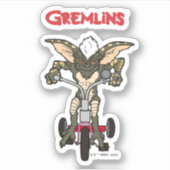 Gremlins | Tricycle voor het strepen Sticker (Voorkant)