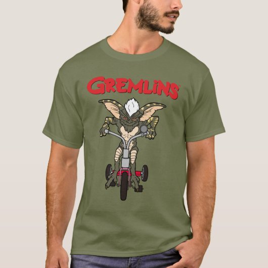 Gremlins | Tricycle voor het strepen T-shirt (Voorkant)