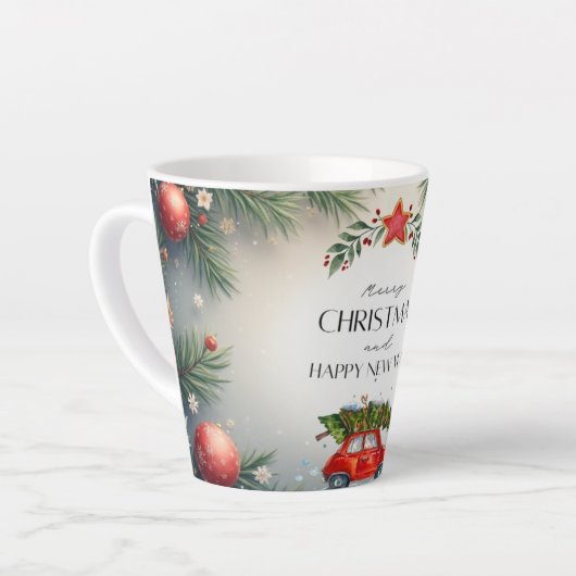 Gren&Red Holiday mug 2025 Latte Mok (Linkerhoek)