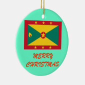 GRENADA* Aangepaste kerstversiering Keramisch Ornament (Rechts)
