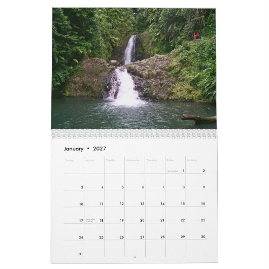 Grenada Calendar Kalender (Jan 2027)