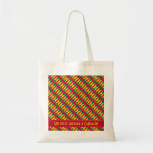 GRENADA CARRIACOU VLAG Schrift gepersonaliseerd Tote Bag