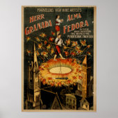 GRENADA FEDORA High Wire Act VAUDEVILLE Poster (Devant)