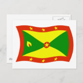 Grenada Flag Briefkaart (Voorkant / Achterkant)