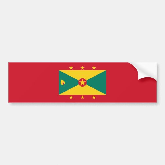 Grenada Flag Bumpersticker (Voorkant)